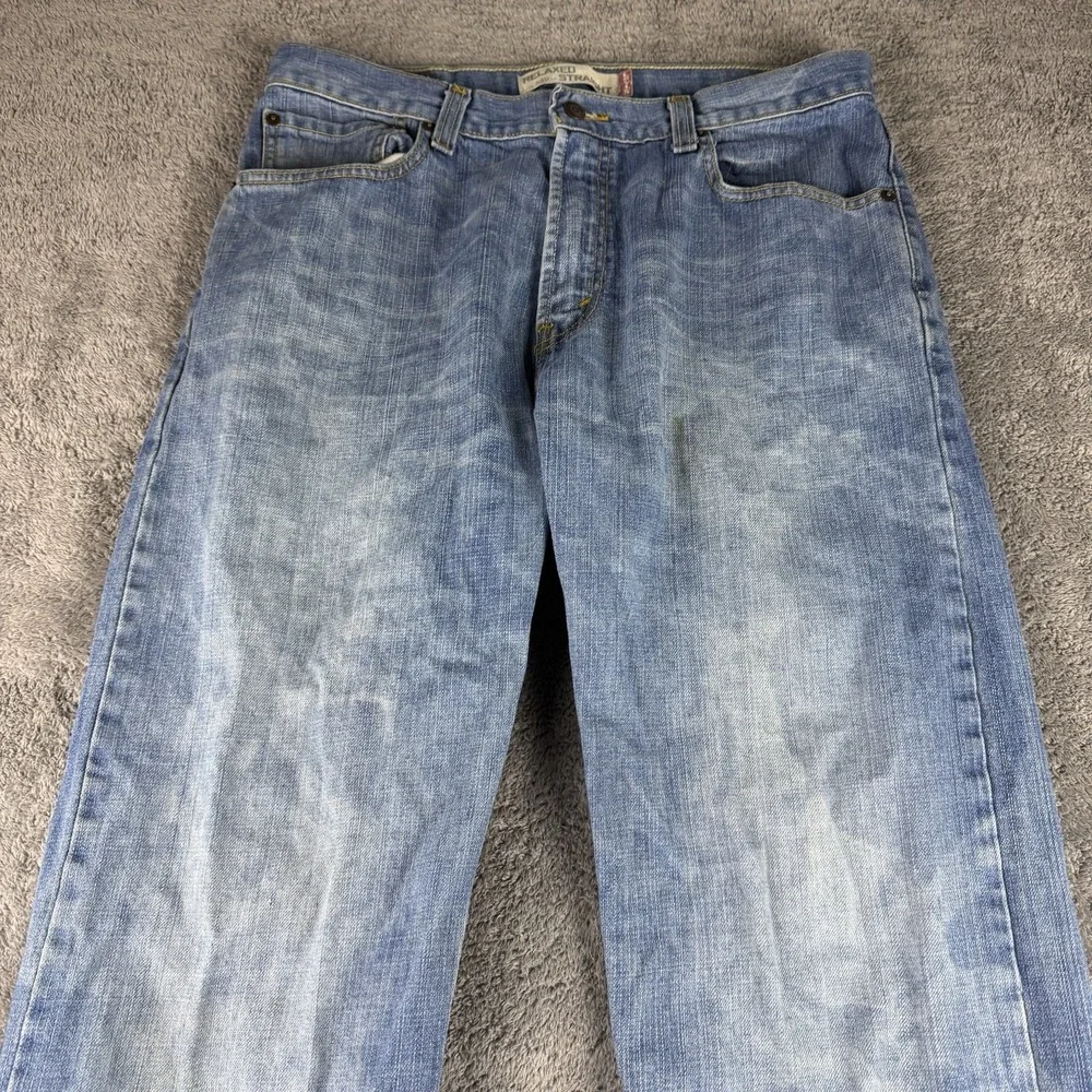 Levis 559 Relaxed‎ Straight Fit Jeans Mens 34x34 Blue Medium Wash Mid Rise